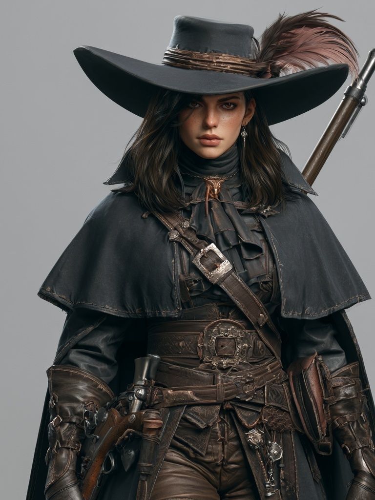 Gunslinger Portrait Photography Poster. poster detail