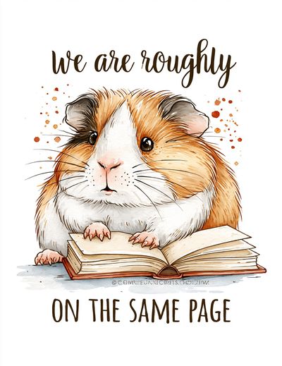 Guinea Pig Quote Typography Poster. poster