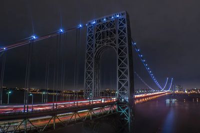 George Washington Bridge — Night Photography Print. poster