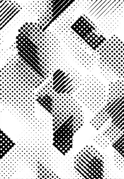 Geometric Black-White Poster. poster print