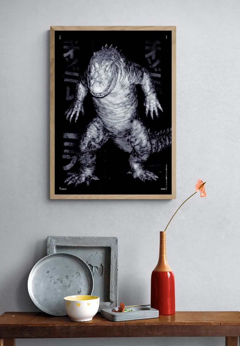 Godzilla — Vintage Print. — room view 3
