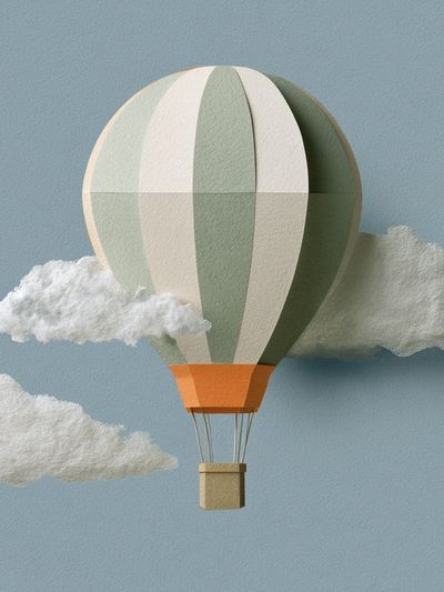 Hot Air Balloon Sky Poster.