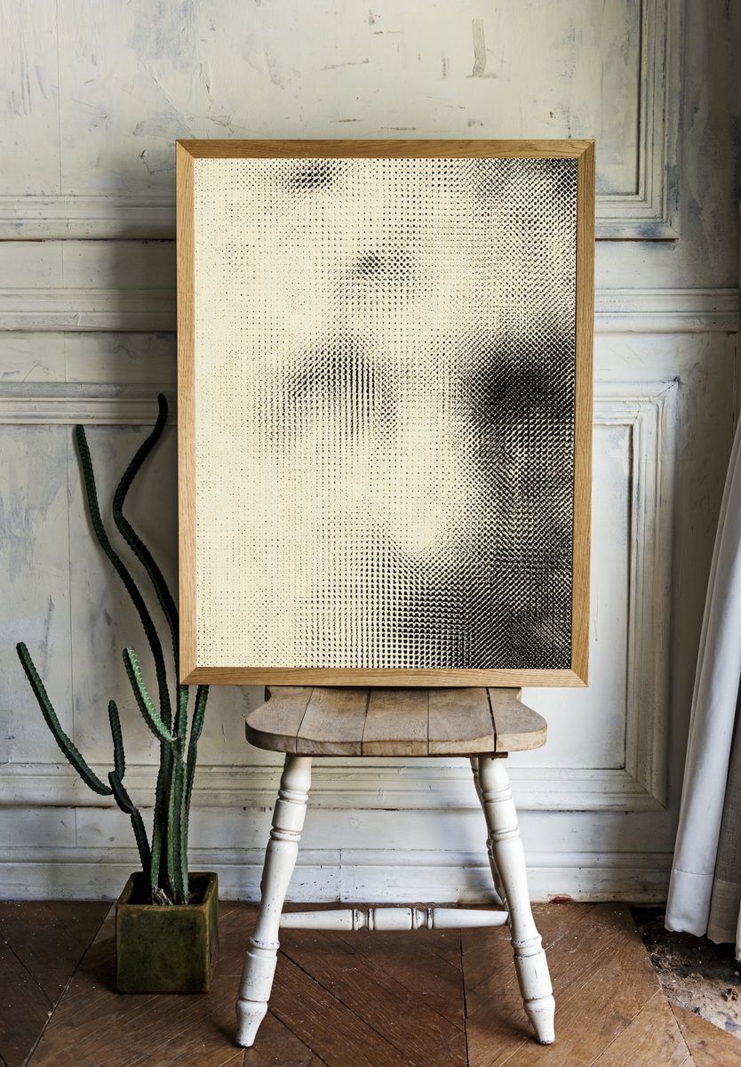Halftone Texture Abstract Poster room preview