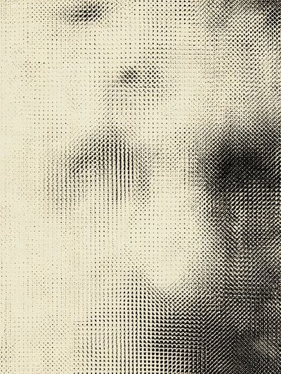 Halftone Texture Abstract Poster. poster print