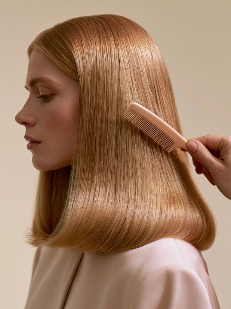 Elegant Hair Care Photography Poster. poster detail