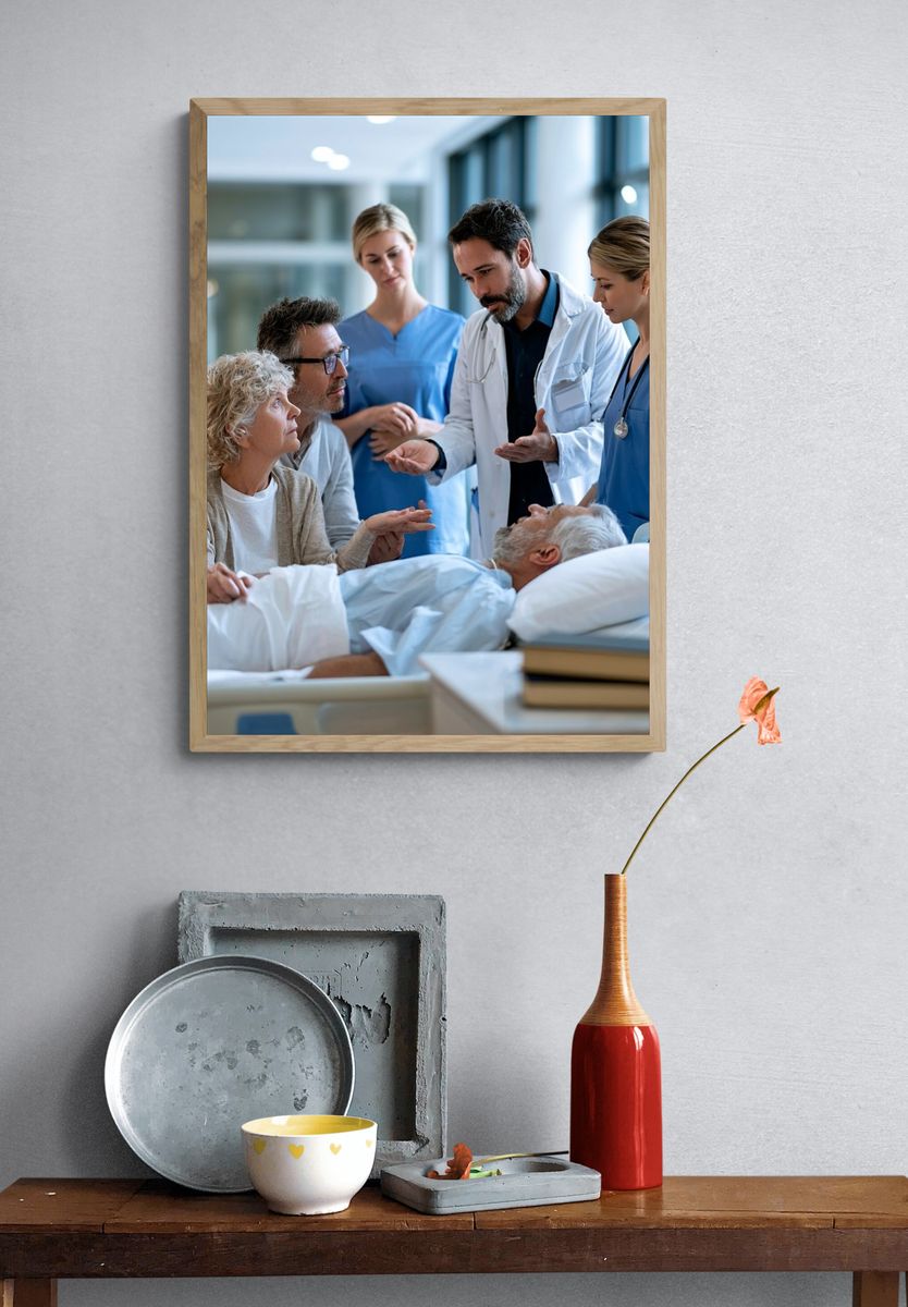 Hospital Care Team Photography Poster. — room view 3