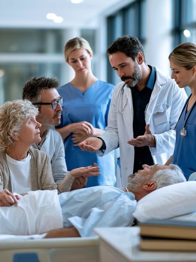 Hospital Care Team Photography Poster. poster