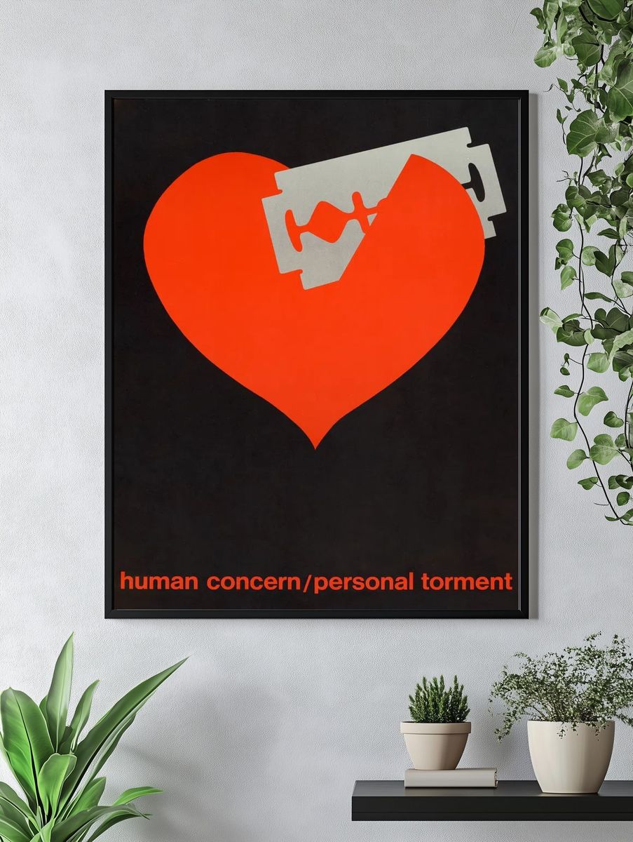 Human Concern — Bold Art Print. — room view 4