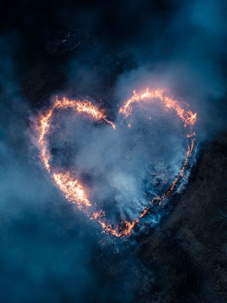 Heart of Fire — Fine Art Print. poster detail