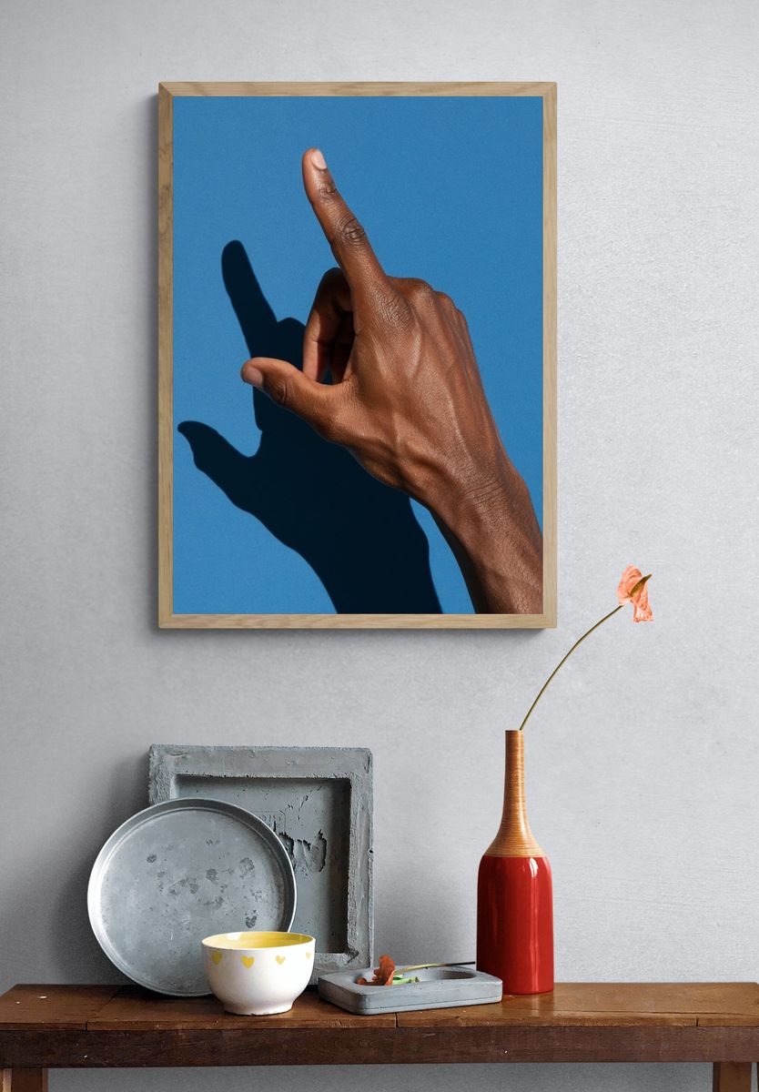 Hand Gesture Photography Poster. — room view 3