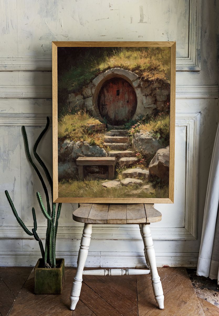 Hobbit Hole Entrance — Fine Art Print room preview