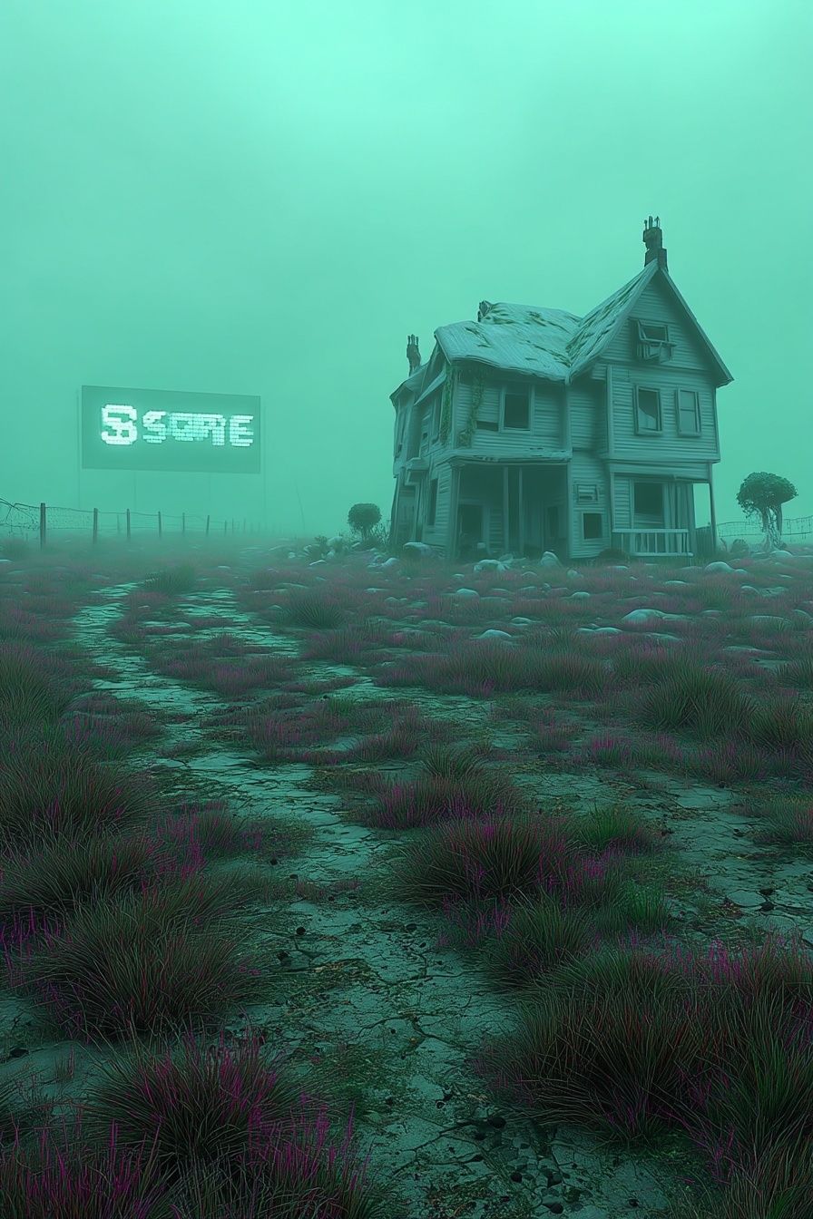 Haunted House — Surrealism Print. poster detail