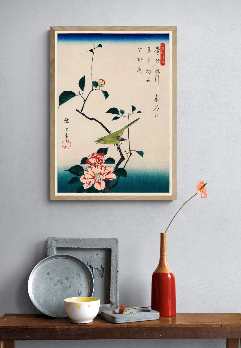ukiyo-e illustration, Camellia Nightingale Utagawa. — room view 3