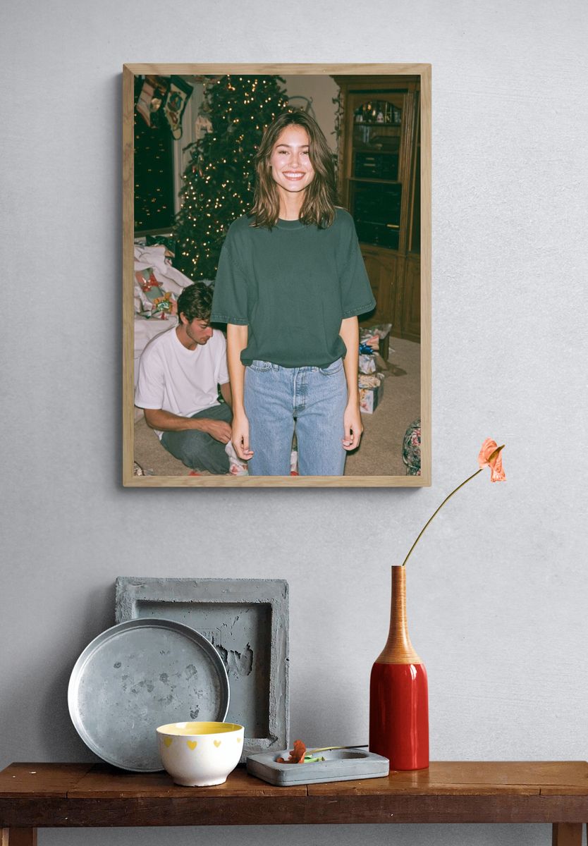 Holiday Living Room Portrait Print. — room view 3