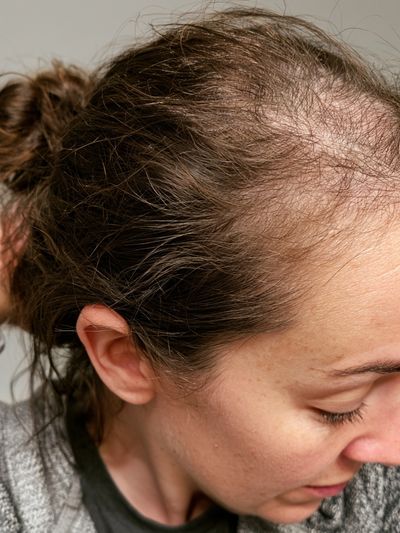 Hair Loss Portrait Photography Poster.