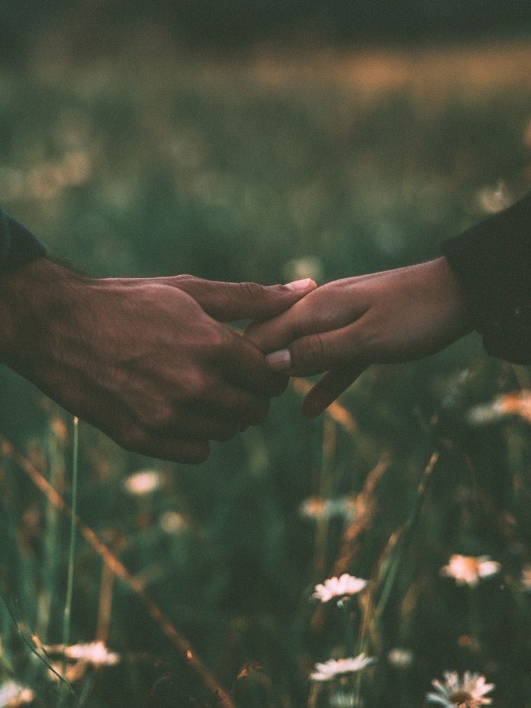 Hands in Meadow Photography Poster. poster detail