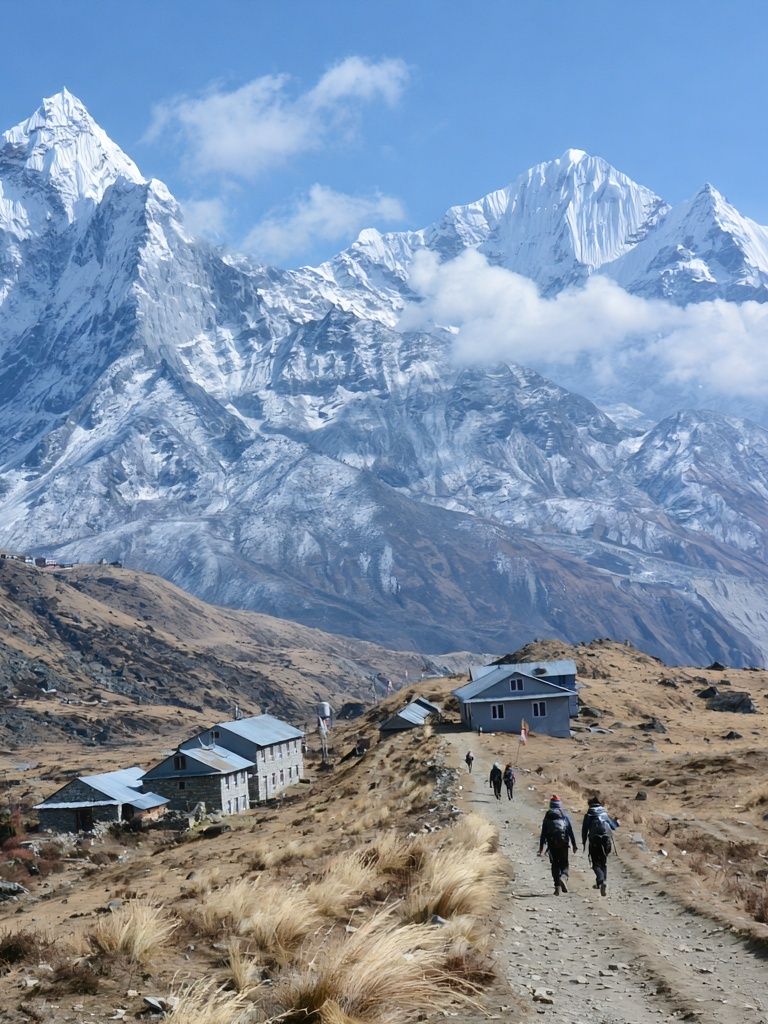 Snowy Himalayan Peaks Photography Poster. poster — photography art