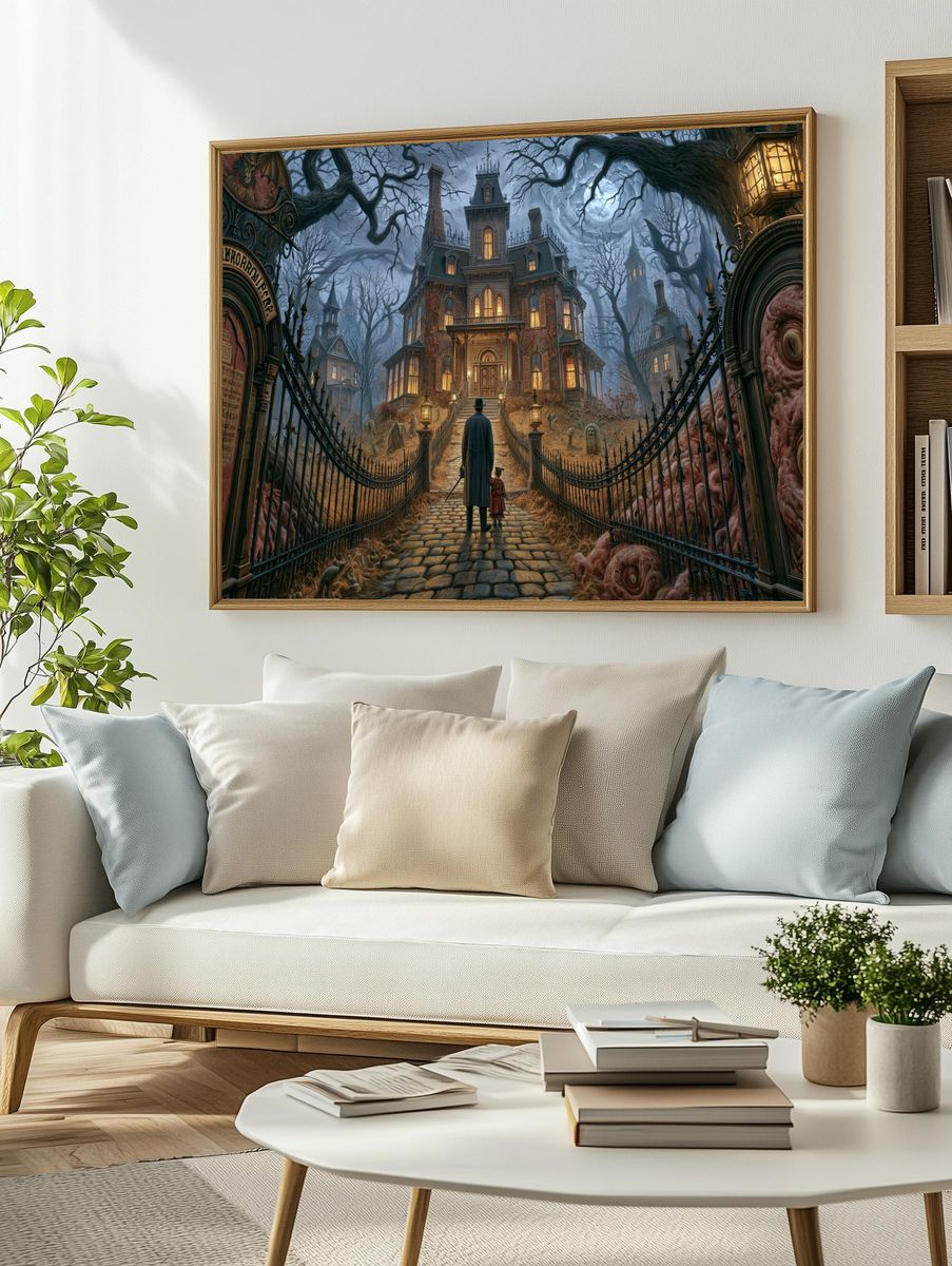 Haunted Victorian Manor Print. — room view 2