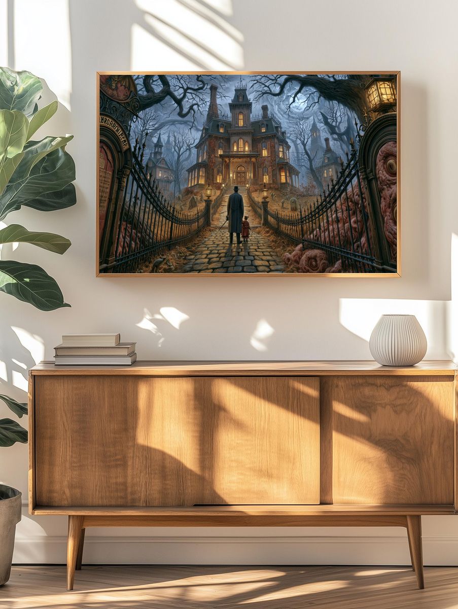 Haunted Victorian Manor Print. — room view 3