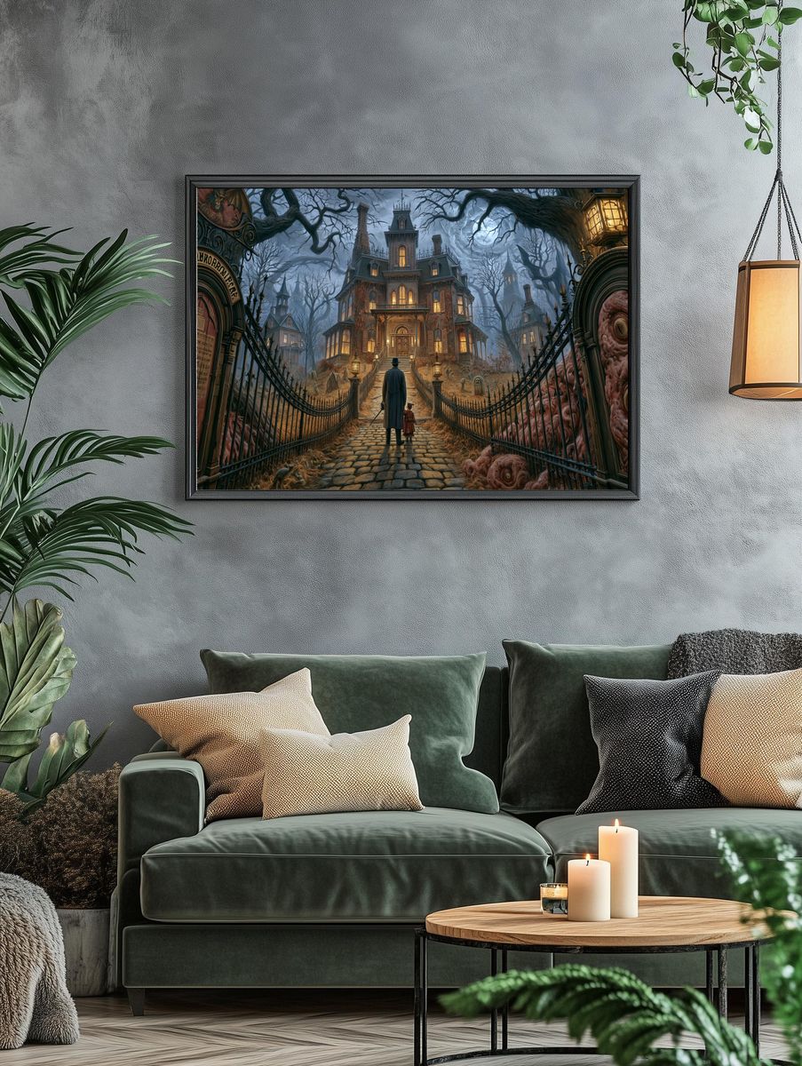 Haunted Victorian Manor Print. — room view 4