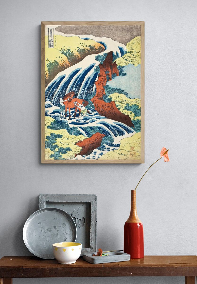 Katsushika Hokusai (1760-1849). Waterfall Yoshitsune. — room view 3