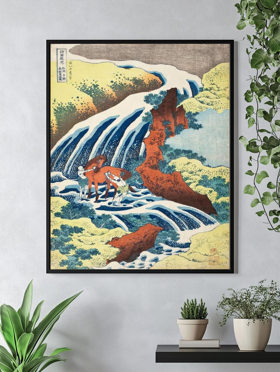 Katsushika Hokusai (1760-1849). Waterfall Yoshitsune. — room view 4