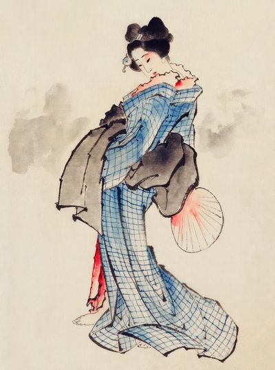 Woman, Full-Length Portrait, Standing, Facing. poster
