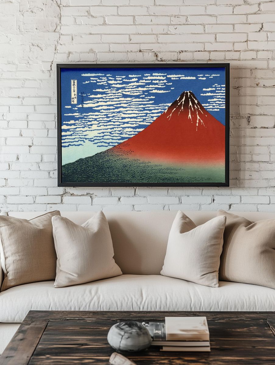 Thirty-six Views of Mount Fuji by Hokusai (1831) — Art Print room preview