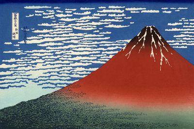 Thirty-six Views of Mount Fuji by Hokusai (1831) — Art Print. poster