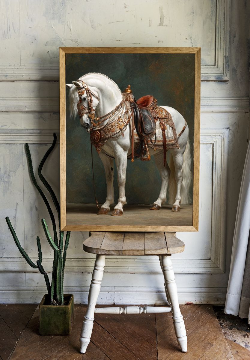 White Horse Baroque Print room preview