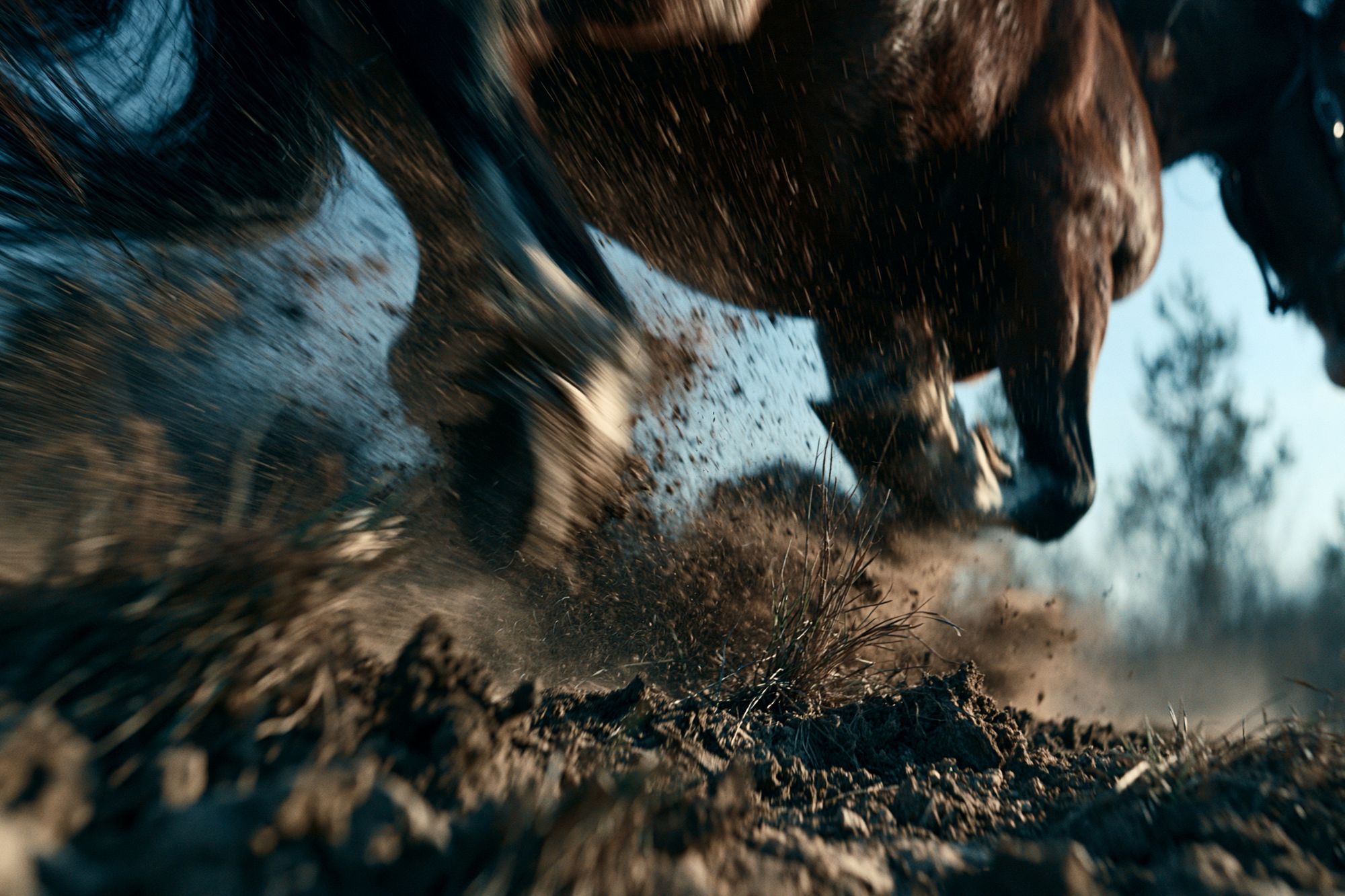 Galloping Horse Action Photography Poster. poster — animals art