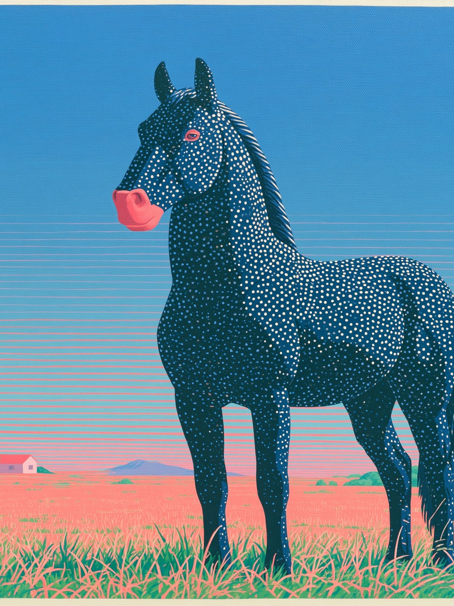 Spotted Horse Pop-Art Poster. poster detail