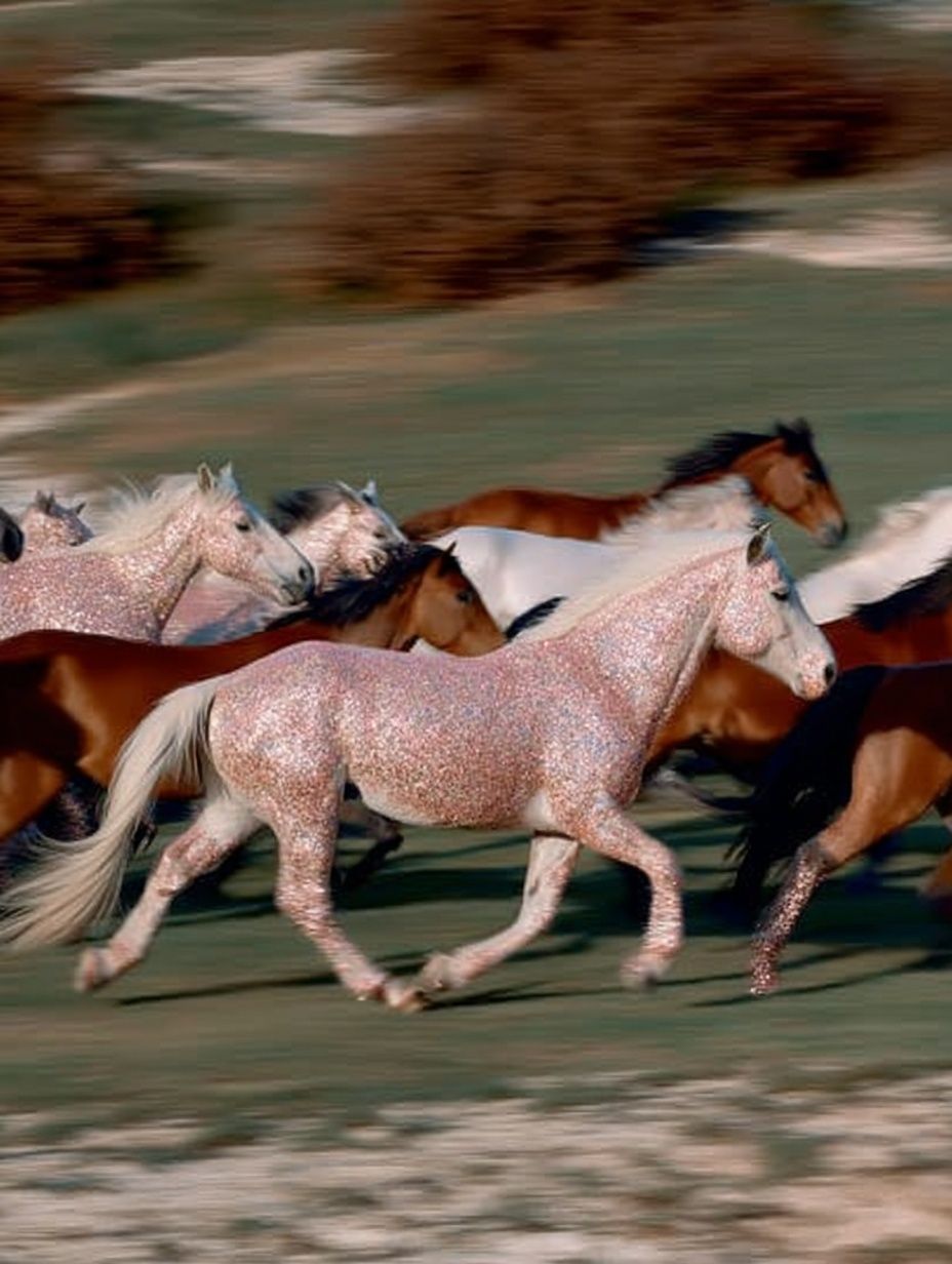 Running Horses Photography Poster. poster detail