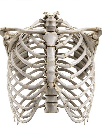 Human Ribcage Anatomy Print.