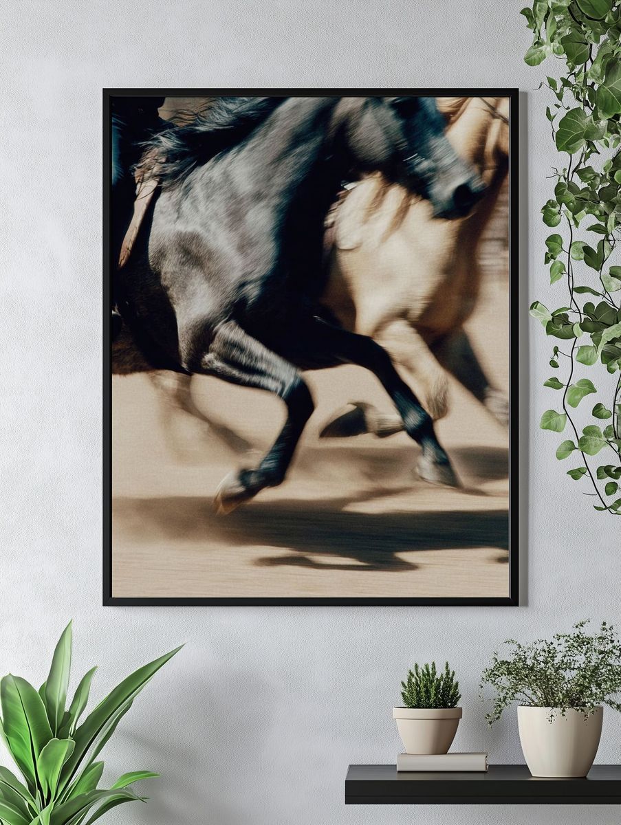 Galloping Horses — Photography Print. — room view 4