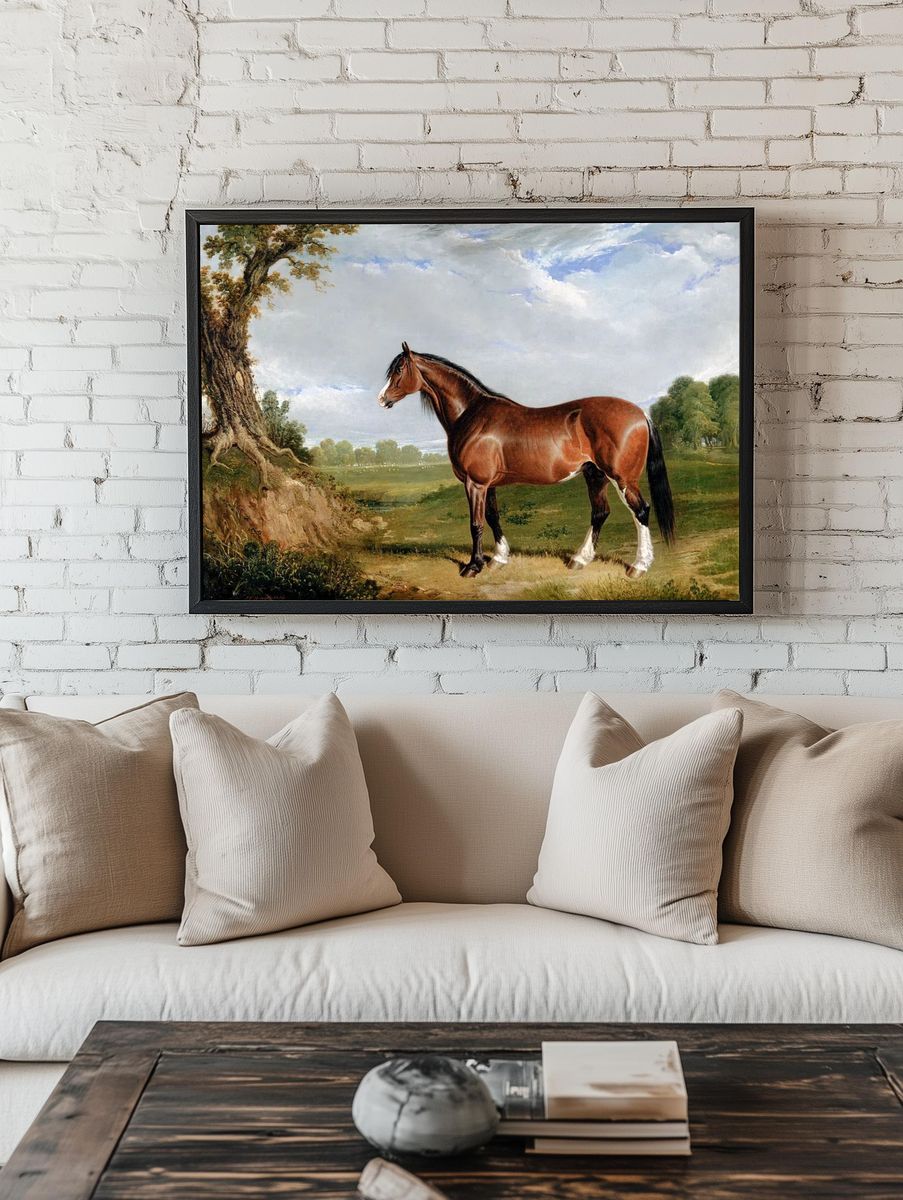 Majestic Horse in Nature — Fine Art Print. room preview