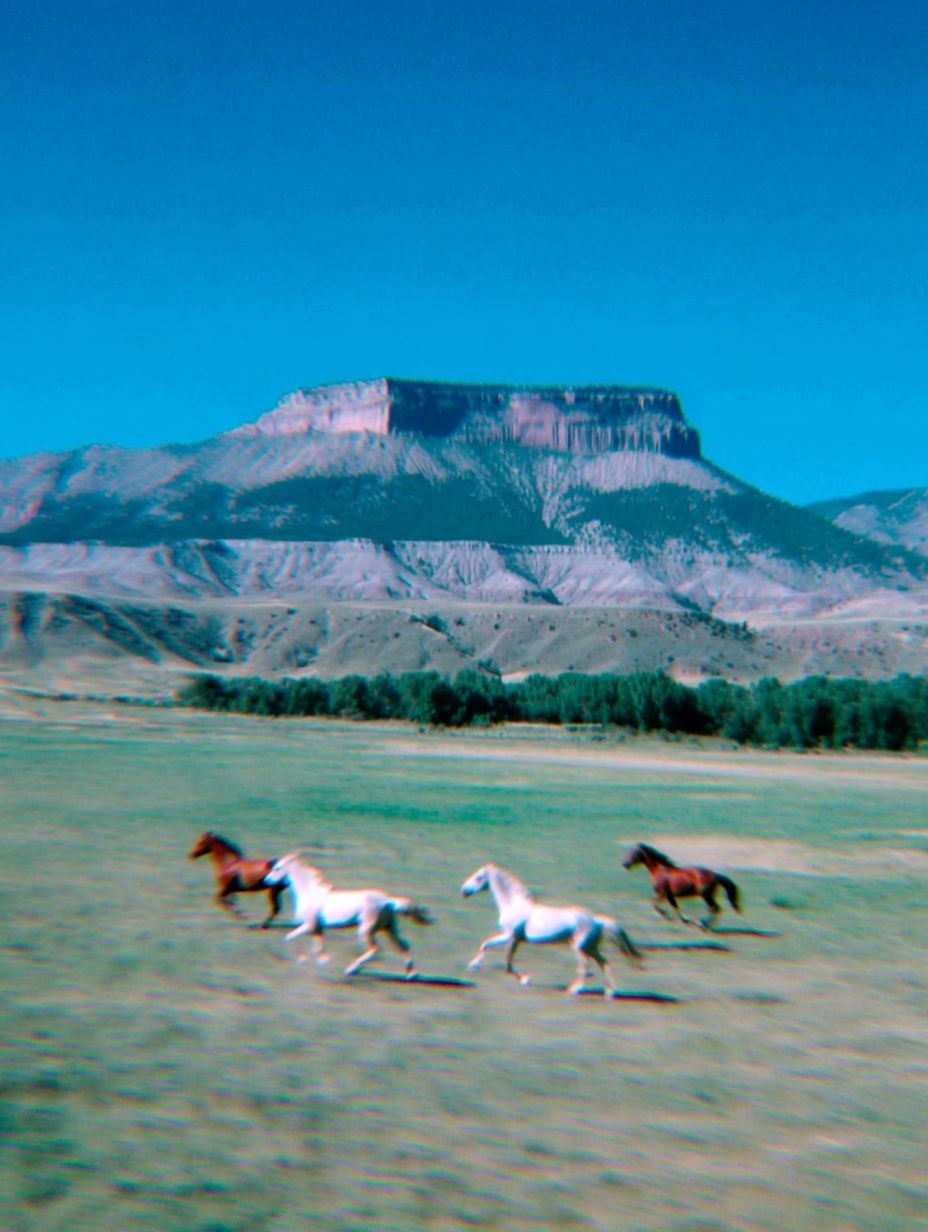 Galloping Horses in Nature Poster. poster — nature art