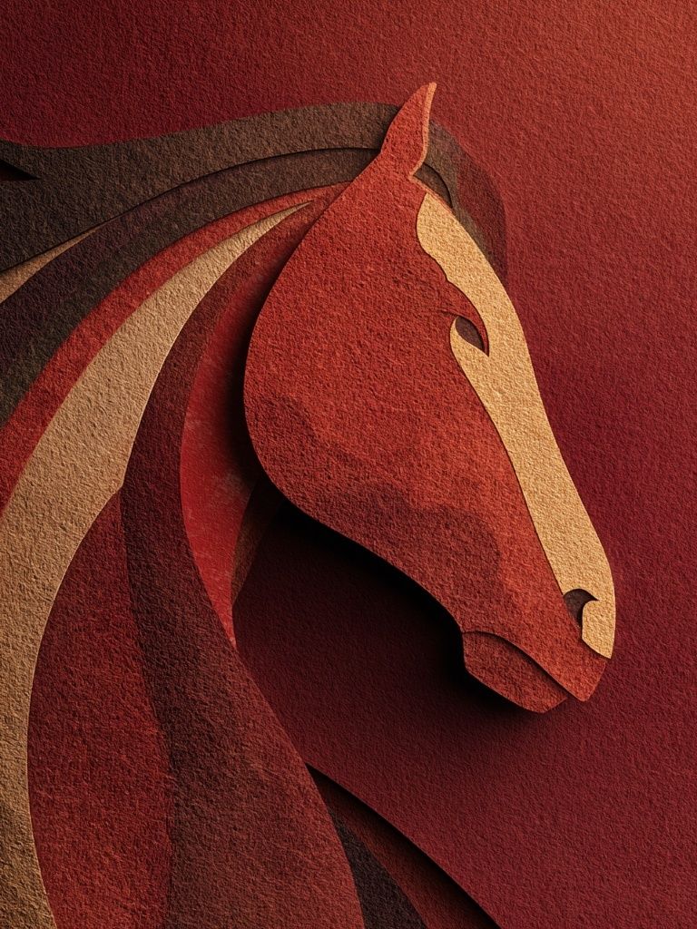 Majestic Horse — Abstract Print. poster — animals art