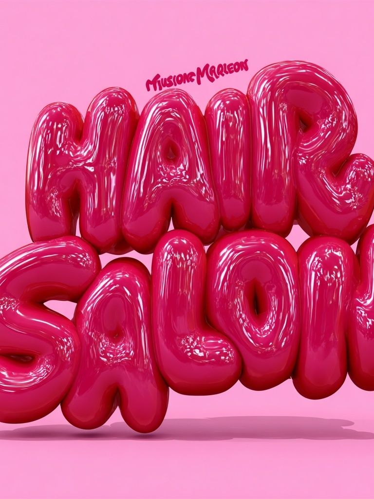 Hair Salon — Typography Print. poster detail