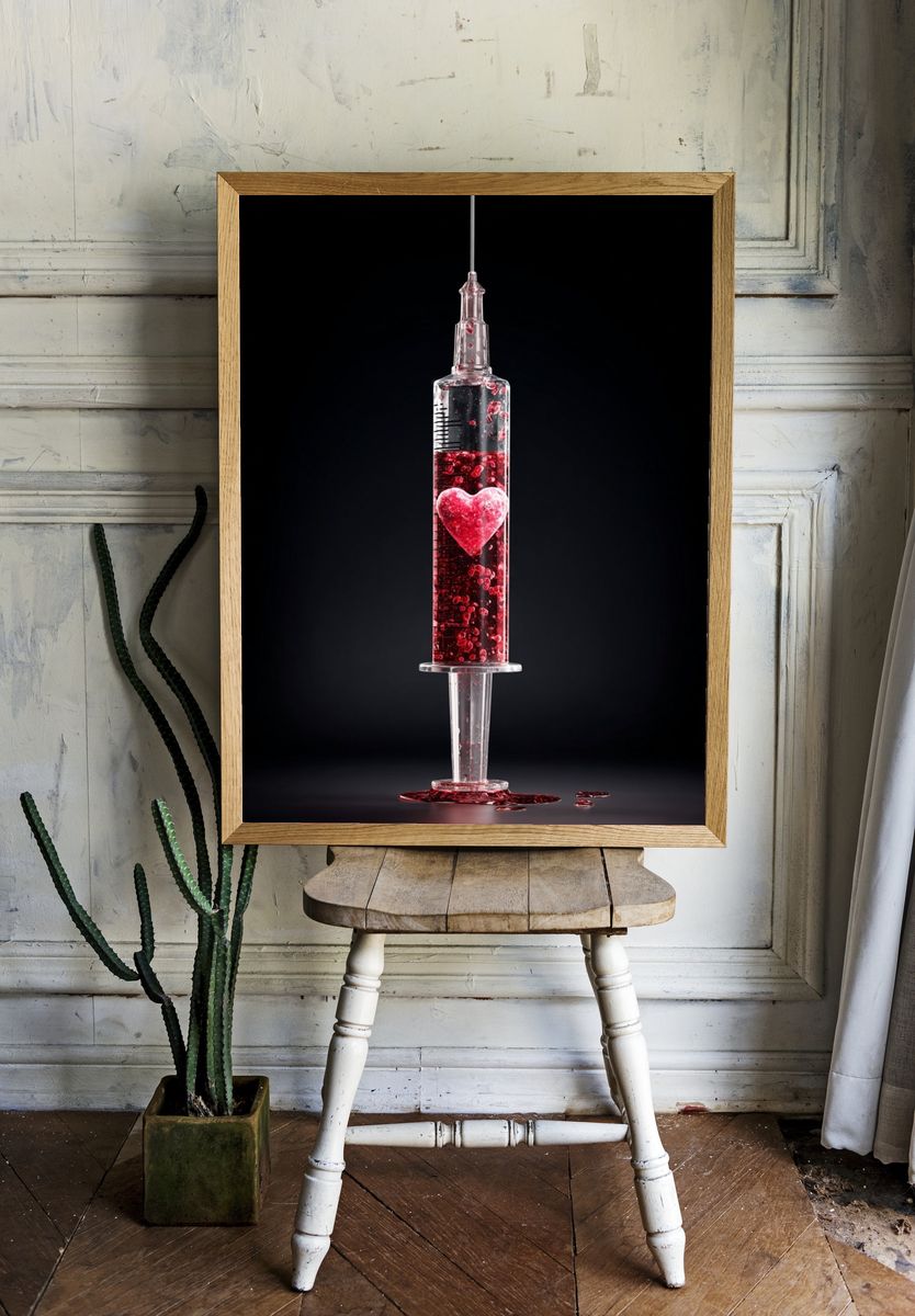 Heart Syringe — Contemporary Print room preview