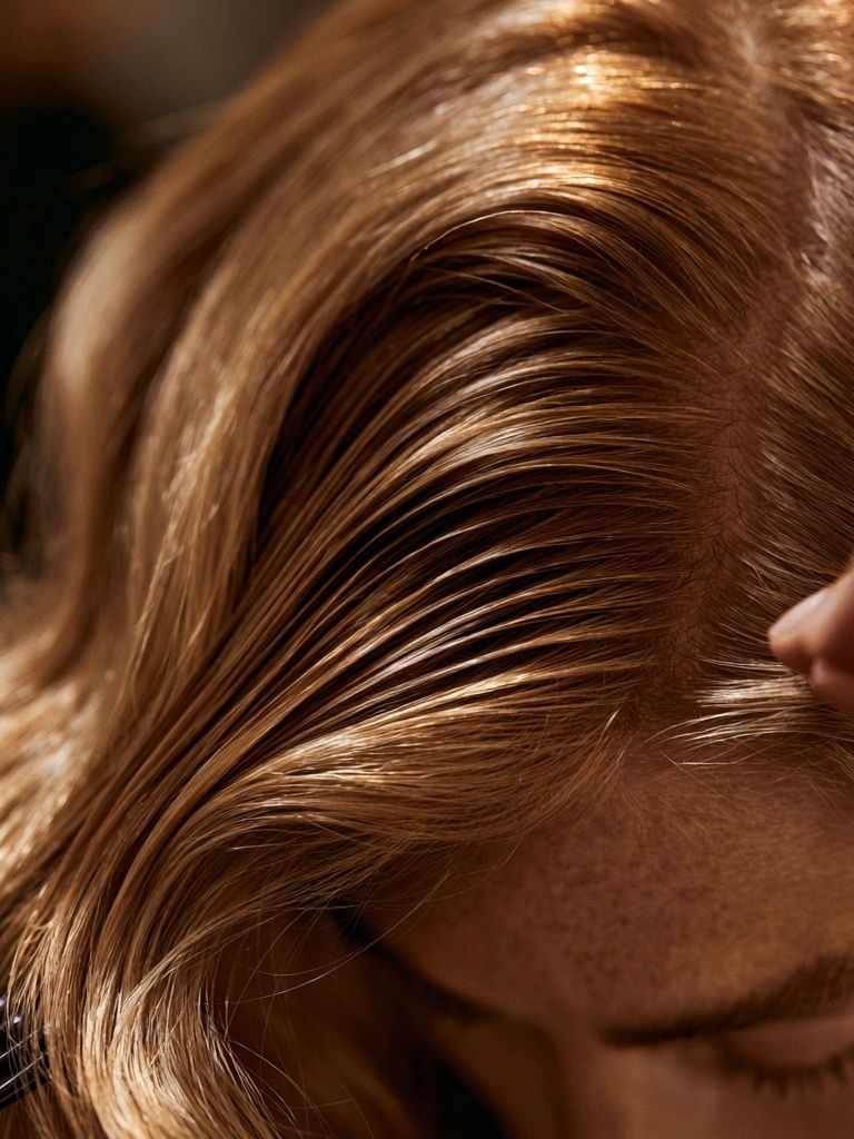 Hair Styling Close-Up Photography Poster. poster detail