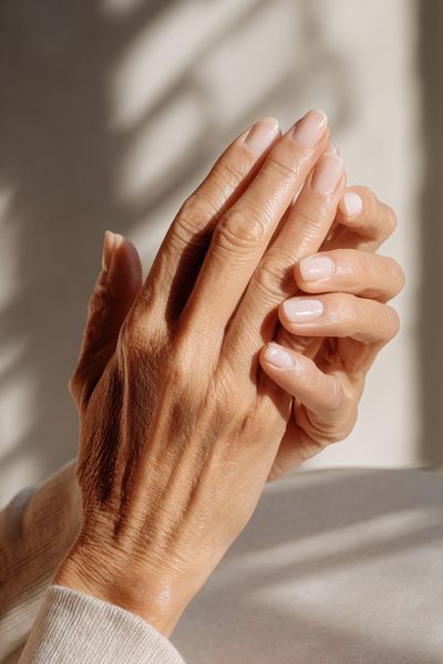 Hands in Soft Light Photography Poster. poster