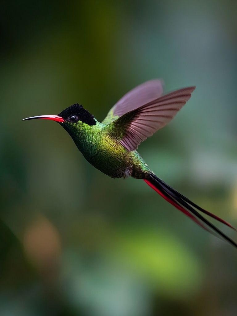 Hummingbird in Flight Photography Poster. poster — photography art