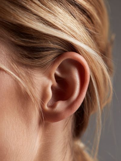 Human Ear Portrait Photography Poster. poster print