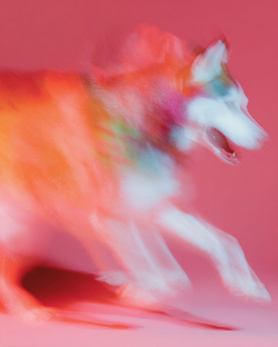 Colorful Husky Dog Poster. poster — animals art