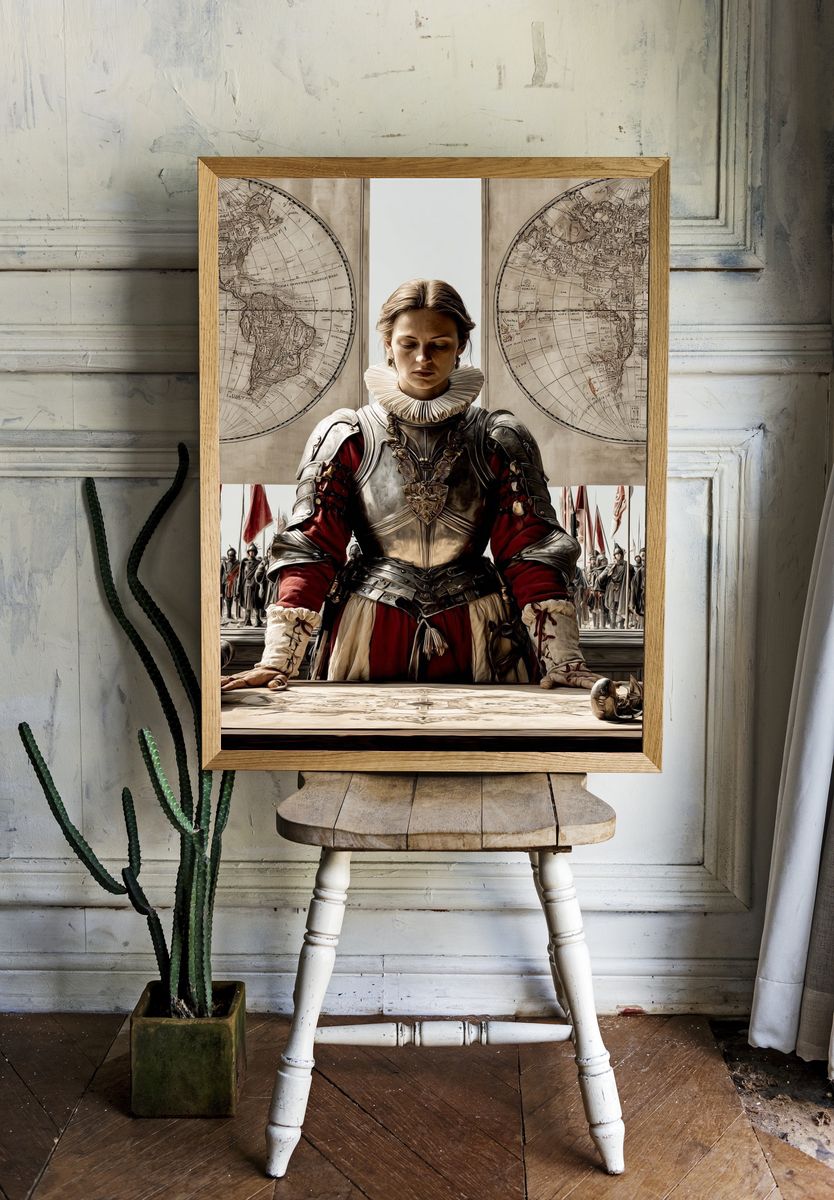 Historical Warrior — Fine Art Print room preview