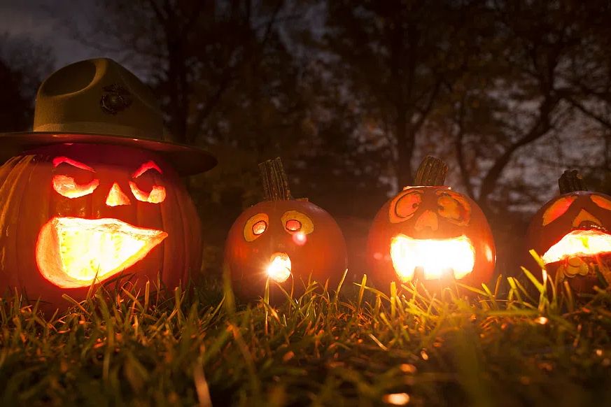 Halloween jack o lantern made. poster — photography art