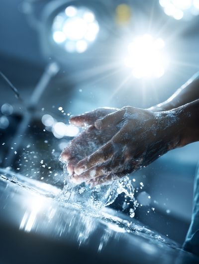 Handwashing Splash Photography Poster. poster print