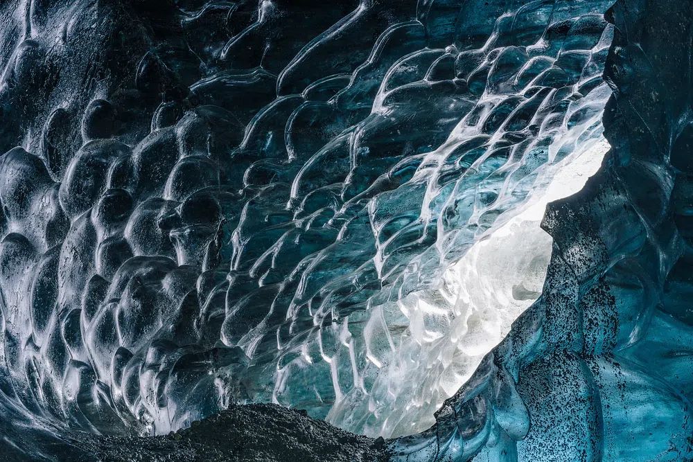 Ice Cave Reflection — Nature Photography Poster. poster detail