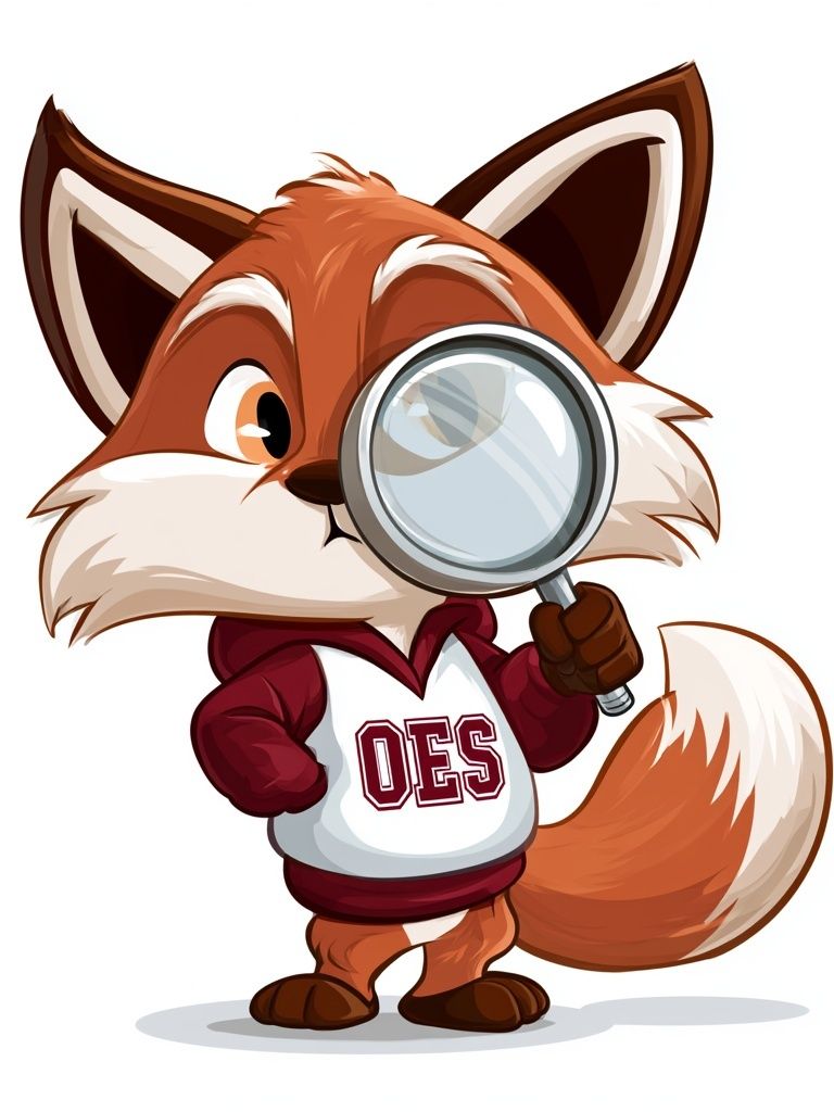 Detective Fox Cartoon Poster. poster detail